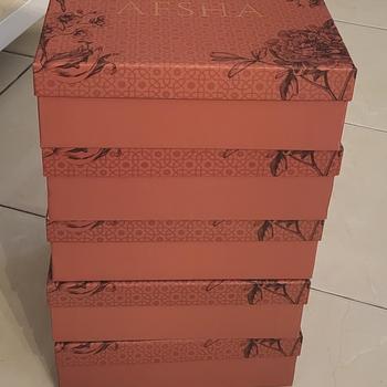 Product Review of Afsha - Mukena Dewasa Raima 2in1 Series (Free Sajadah, Pouch & Box Hampers) from Tokopedia customer review 1