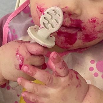 Product Review of BLOOME Baby Palm Grip Training Utensils - Stage 1 Silicone Dip Spoon from Tokopedia customer review 0