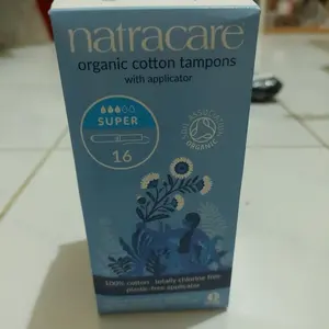 NATRACARE Applicator Cotton Tampon Super 16s