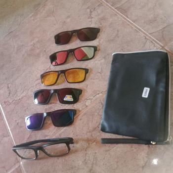 Product Review of Kacamata pria wanita klip on clip on 2201 2215 2218 2256 free 5 lensa from Tokopedia customer review 0