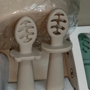 Product Review of BLOOME Baby Palm Grip Training Utensils - Stage 1 Silicone Dip Spoon from Tokopedia customer review 1