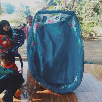 Product Review of Kolam Renang Karet Anak/Bayi Murah Jumbo Besar 122cm Free Pompa from Tokopedia customer review 0