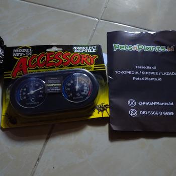 Product Review of Thermometer Hygrometer Reptil Kura Torto Double Disc Wet NOMOY NFF-54 from Tokopedia customer review 0