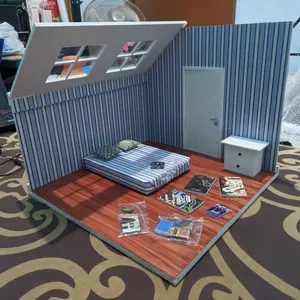 diorama roombox kamar loteng / attic room skala 1:12 shf figma mafex