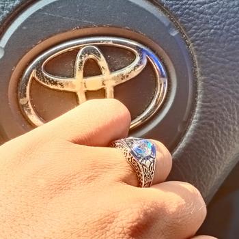 Product Review of Cincin Batu Akik Black Onix Agate Hitam Pekat Elegan Berkelas from Tokopedia customer review 1
