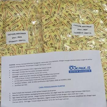 Product Review of OUKPAK Pengawet Makanan 50cc Oxygen Absorber Oksigen Halal from Tokopedia customer review 0