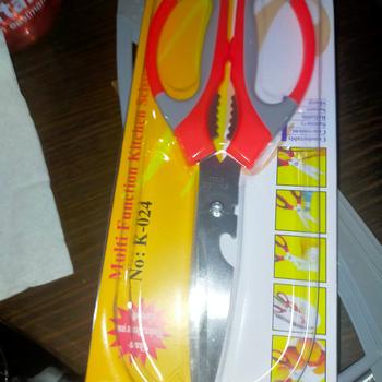 Product Review of GUNTING DAPUR SERBAGUNA MultiFungsi - Gunting Ikan Ayam Daging Sayur Stainless Steel from Tokopedia customer review 0