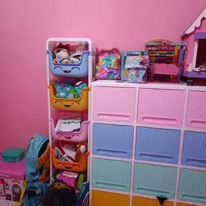 CLUB Hapy Kids Rack Susun 5 - Rak Tempat Mainan Anak Plastik Serbaguna