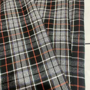 GOBEST SW422-429 motif kain semiwoll motif BARU baru tartan bahan kotak tr strech yarndyed harga per 0.5meter semiwoll