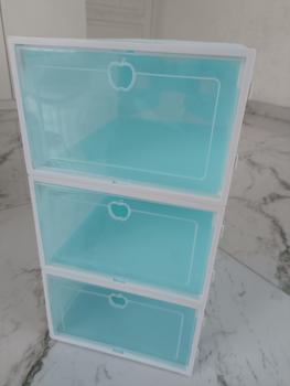 Product Review of 1 SET/ 3PCS KOTAK SEPATU/SANDAL TRANSPARAN/SHOES BOX/RAK SEPATU from Tokopedia customer review 1