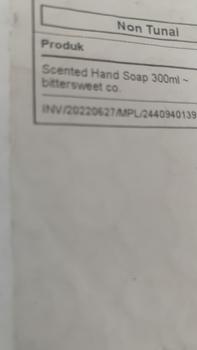 Product Review of Scented Hand Soap 300ml ~ bittersweet co. from Tokopedia customer review 2