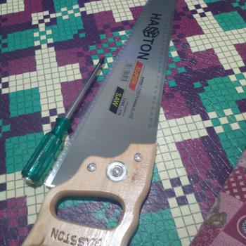 Product Review of gergaji kayu Hasston 18 inch Putih 1260-118 from Tokopedia customer review 0