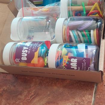 Product Review of Mainan Montessori Edukasi Anak Bayi Sensory Play Busy Jar Mulai 9 Bula from Tokopedia customer review 0