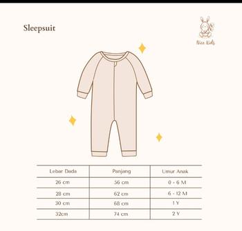 Product Review of SLEEPSUIT Nice Kids (baby sleepsuit 0-2 tahun) from Tokopedia customer review 2