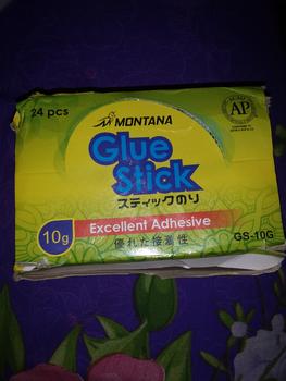 Product Review of MONTANA Glue Stick Lem Batang 10g 24 Pcs Strong Adhesive Perekat Serbaguna GS-10/Box from Tokopedia customer review 1