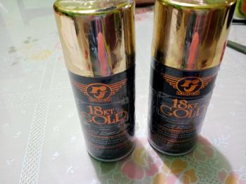Product Review of Cat Semprot PILOK RJ GOLD CHROME 150ML EMAS SILVER KRUM BRON from Tokopedia customer review 1