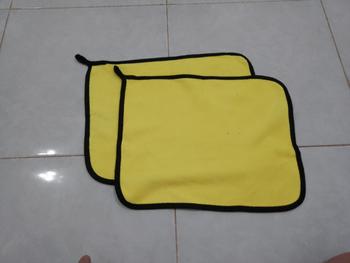 Product Review of Microfiber Kain Lap 30x30 cm Kain Lap Serbaguna 2 Sisi Halus 500 GSM from Tokopedia customer review 0