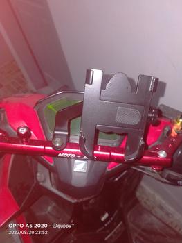 Product Review of Holder hp spion BESI penahan ponsel penyangga pencagak pegangan stand handphone di motor original kuat aman anti slip mudah di gunakan NB20 from Tokopedia customer review 0