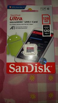 Product Review of Micro SD 128GB Sandisk Ultra A1 UHS-I up to 120Mb/s - Garansi Resmi from Tokopedia customer review 2