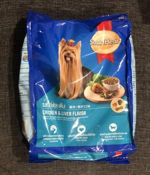 Product Review of SmartHeart Makanan Anjing Kering Dry Dog Food Small Breed Chicken & Liver Flavor 1.3 Kg from Tokopedia customer review 0