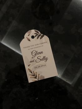 Product Review of [Isi 60pcs] Hang Tag Wedding untuk Souvenir from Tokopedia customer review 0