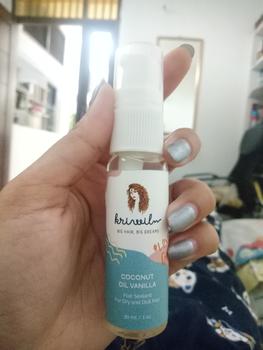 Product Review of Kriwil Coconut Oil - Hair Sealant 30ml Kering Haircare from Tokopedia customer review 0