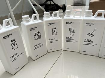 Product Review of TEMPAT LAUNDRY AESTHETIC/WHITE SERIES/TEMPAT DETERJEN/BOTOL REFIL from Tokopedia customer review 0