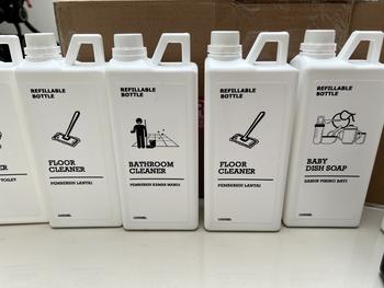Product Review of TEMPAT LAUNDRY AESTHETIC/WHITE SERIES/TEMPAT DETERJEN/BOTOL REFIL from Tokopedia customer review 2