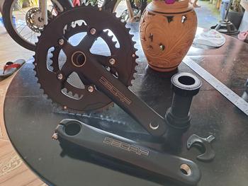 Product Review of Crank Set Decaf 50-34T + BB HT2 from Tokopedia customer review 0