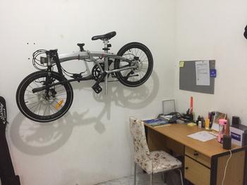 Product Review of Gantungan Sepeda DiTembok Stand Display Bracket Bike Stand Wall Hanger from Tokopedia customer review 0