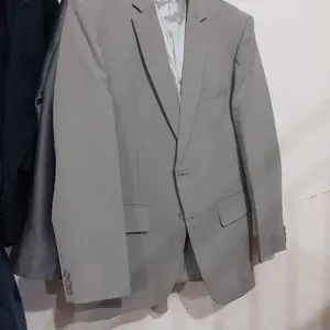 Mubeng - Elegant Jas Slimfit Soft Grey (Free Cover Jas)