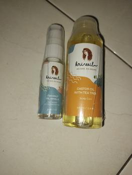 Product Review of Kriwil Coconut Oil - Hair Sealant 30ml Kering Haircare from Tokopedia customer review 2