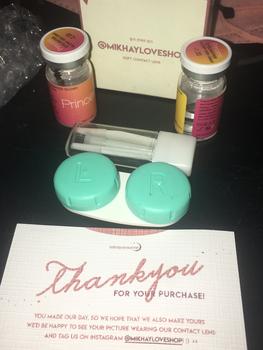 Product Review of Softlens Eyelighter Glowy Ash Gray | EOS Princess [Mikhayloveshop] from Tokopedia customer review 0