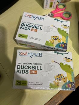 Product Review of Masker Duckbill Kids OneHealth isi 25 Pcs from Tokopedia customer review 0
