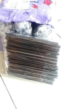 Product Review of [100 pcs] Sedotan 12 mm 21 cm Hitam Boba Bubble Steril Bungkus Plastik from Tokopedia customer review 0