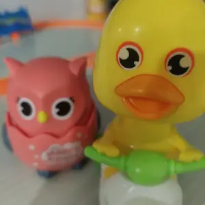 Mainan Anak Anak Tipe Tekan Meluncur Bebas Model Hewan Bebek Vespa Burung Hantu Untuk Anak Bayi Anak Kecil