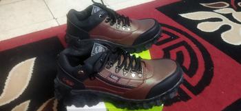 Product Review of Sepatu Safety Original Bahan Kulit Full Jahit Anti Slip Lavio E95 from Tokopedia customer review 3