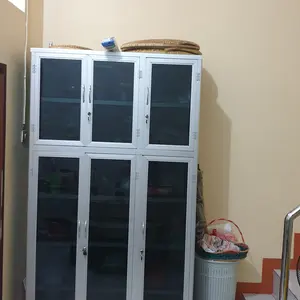 Lemari Piring Premium TC ALUMINIUM 110x40x190 110x50x190 110x60x190 120x50x190 Tebal Anti Rayap Rak Kaca 5 Mm Sangat Awet Kokoh