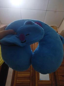 Product Review of (FREE PENUTUP MATA )Bantal leher bt korea kpop 8karakter Bed Hadiah from Tokopedia customer review 0