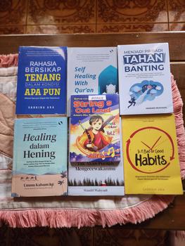Product Review of Paket buku Islami Motivasi Islam Self Healing With Quran Healing Dalam Hening Berdoalah Allah Tak Akan Pernah Mengecewakanmu Hijrah Untuk Muslim Dan Muslimah from Tokopedia customer review 0