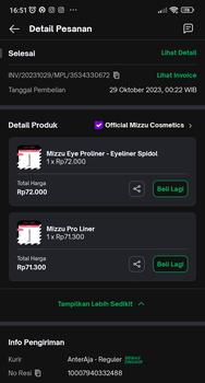 Product Review of Mizzu Eye Proliner - Eyeliner Spidol Hitam Long Lasting Waterproof  Mempercantik Pensil from Tokopedia customer review 3