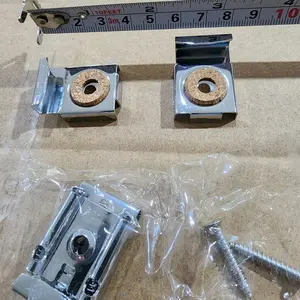 Braket Kaca Jepit Cermin Wastafel Mirror Spring Clips Holder Frameless