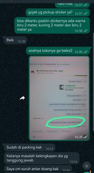 Product Review of Stiker putih glossy/metalic / skotlet putih glossy/metalic from Tokopedia customer review 1