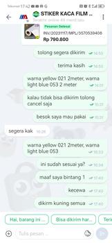 Product Review of Stiker putih glossy/metalic / skotlet putih glossy/metalic from Tokopedia customer review 0