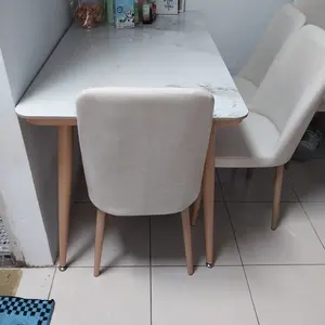 Meja Makan Marmer 4 Kursi Minimalis | Dining Table ROKU Series