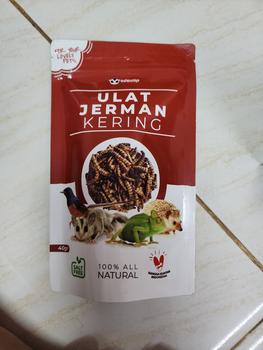 Product Review of Paket hemat 3, Nutrisi Praktis Jangkrik Ulat Jerman & Hongkong Kering from Tokopedia customer review 0