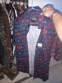 Product Review of DGM Kemeja Batik Pria Lengan Pendek Batik Songket 005 A from Tokopedia customer review 0