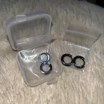 Product Review of Piercing earring anting tindik barbel jepit silver titanium. from Tokopedia customer review 0