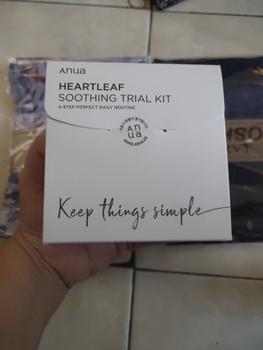 Product Review of ANUA Heartleaf Soothing Trial Kit from Tokopedia customer review 1