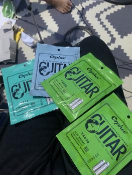 Product Review of Orphee RX SET Senar GItar Elektrik Ukuran 9 10 11 RX15 RX17 RX19 RX15-C from Tokopedia customer review 1